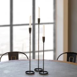 Park Hill Collection Primitive Iron Taper Holders