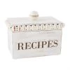 Mud Pie Decorative Trays & Risers Beaded Recipe Box
