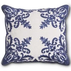 K&K Interiors Blue & White Pillow Pillows