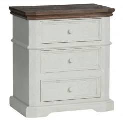 Crestview 3 Drawer Wooden Nightstand Accent Furniture