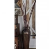 UMA Medium Hammered Metal Vase, Copper Vases, Bottles, & Containers