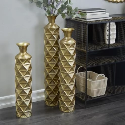 UMA Vases, Bottles, & Containers Gold Glam Vase (Various Sizes)