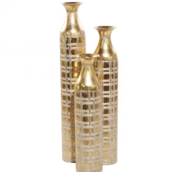 UMA Vases, Bottles, & Containers Modern Gold Glam Vase (Various Sizes)