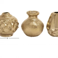 UMA Gold Ceramic Glam Vase (Various Styles) Home Accents