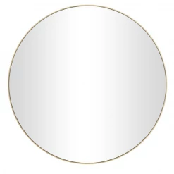 UMA Mirrors Simple Gold Contemporary Wall Mirror