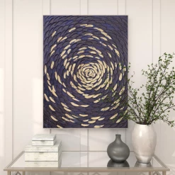 UMA Black Canvas Contemporary Wall Art