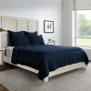 Classic Home Bari Ocean Blue King Quilt, Velvet Bedding