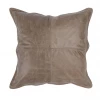 Classic Home Leather Dumont Pillow, Sandstorm Taupe Pillows