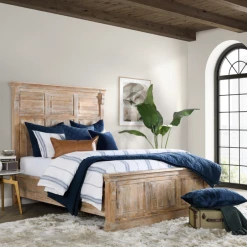 Classic Home Jayson 3 Piece King Duvet Set, Blue Stripe