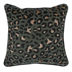 Classic Home Forest Green Leopard Print Pillow Nightstands & Chests