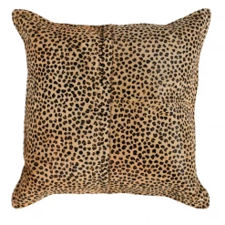 Classic Home Camel/Black Leopard Print Pillow