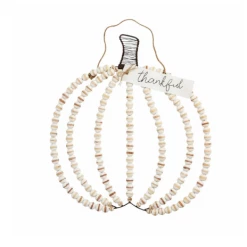 Mud Pie Beaded Pumpkin Hanger Home Accents