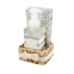 Mud Pie Initial Soap & Towel Basket (Various Letters)