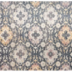 Feizy Kyra Rug, Gray/Yellow (Various Sizes)