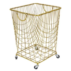 UMA Gold Metal Industrial Storage Basket