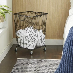 UMA Black Metal Industrial Storage Basket