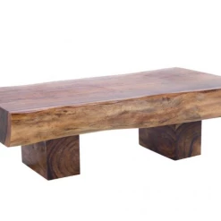 UMA Brown Wood Contemporary Coffee Table