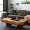 UMA Brown Wood Contemporary Coffee Table