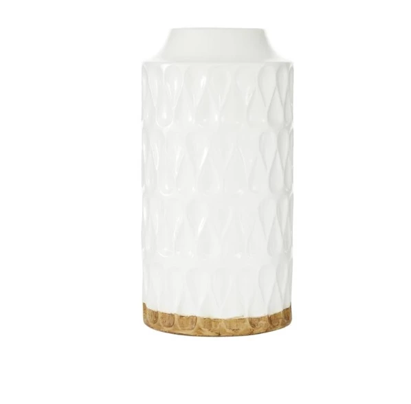 UMA Vases, Bottles, & Containers White Porcelain Contemporary Vase, Tall 2 UMA Vases, Bottles, & Containers White Porcelain Contemporary Vase, Tall