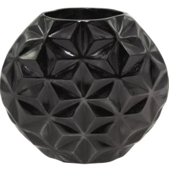 UMA Home Accents Black Aluminum Modern Vase
