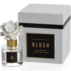 Zodax Apothecary Guild Blush Porcelain Diffuser (Various Fragrances) Porch View Home Candles