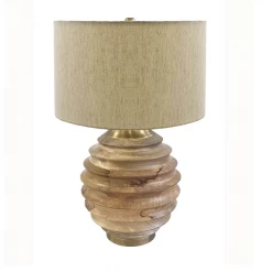 A&B Home Lamps Mango Wood Table Lamp