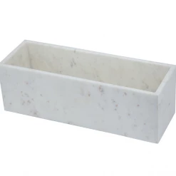 A&B Home White Marble Tray, Tall