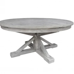 Classic Home Paris Extension Dining Table 63"-79", Antique Ivory