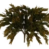 A&B Floral 12.5" Ruscus Bush, Olive Green