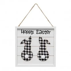 MeraVic Hoppy Easter Wooden Sign Spring