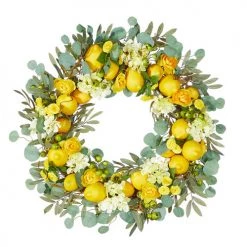 RAZ Imports 31" Mixed Lemon Wreath