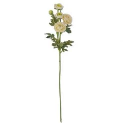 K&K Interiors 26" Ranunculus Spray, White