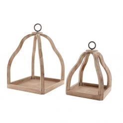 Mud Pie Home Accents Wood Lantern (Various Sizes)