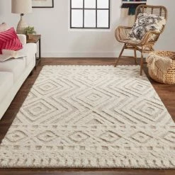 Feizy Anica Rug, Beige (Various Sizes) Rugs