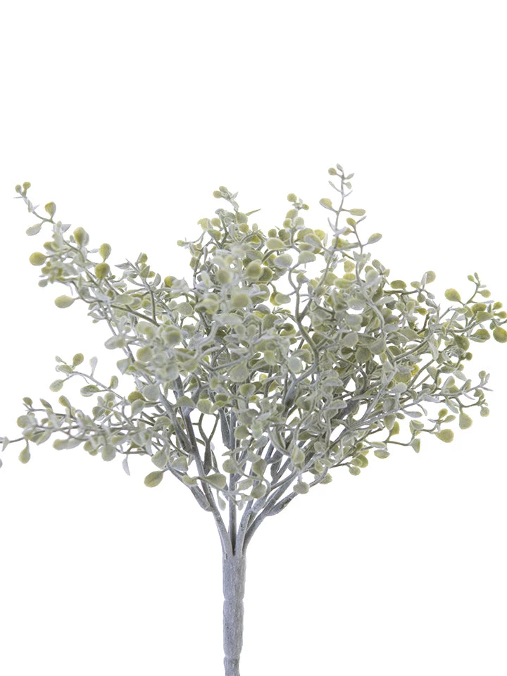 American Best 11" Baby Button Leaf Bush, Frosted Green 1 American Best 11" Baby Button Leaf Bush, Frosted Green