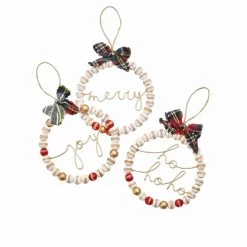 Mud Pie Beaded Sentiment Ornament (Various Styles)
