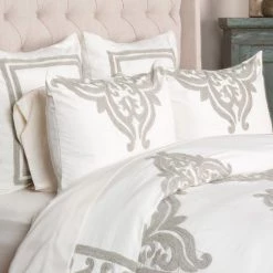 Classic Home Patrina Ivory 5 Piece Queen Duvet Set Bedding