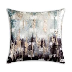 Cloud Nine Charcoal To Grey Ombre Velvet Shibori Paintings & Prints