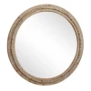 UMA Round Wooden Beaded Mirror Mirrors