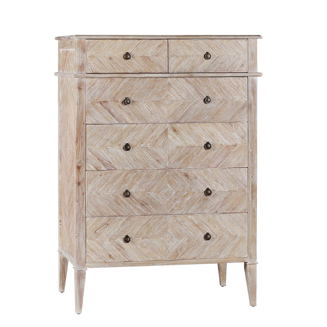 Rockford Wholesale Accent Furniture Manning Tall Chest (Whitewash) 1 Rockford Wholesale Accent Furniture Manning Tall Chest (Whitewash)