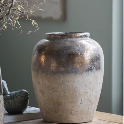 A&B Home Home Accents Neutral Metallic Vase, Tall