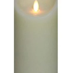 A&B Floral Home Accents Wax Flickering Candle, 5"W X 8"H, Various Colors