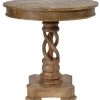 Crestview Accent Furniture Mango Wood Twist Accent Table (Various Finishes)