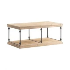 Crestview La Salle Metal And Wood Cocktail Table Coffee Tables