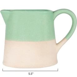 Creative Co-Op Mint Creamer Pitcher