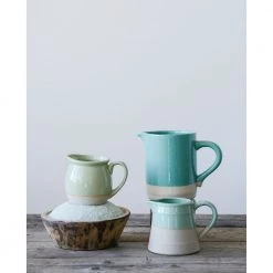 Creative Co-Op Sage Creamer Pitcher Kitchen Decor