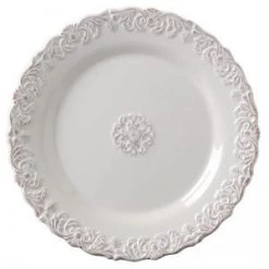 A&B Home Dinner Plate, Cream Kitchen Decor