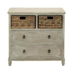 UMA Consoles, Breakfronts, & Sideboards Wood Basket Chest