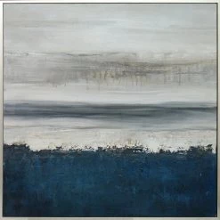 Harp & Finial Desparado Framed Canvas Art | Hand Painted Abstract