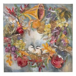 Round Top Collection Bountiful Wreath Canvas